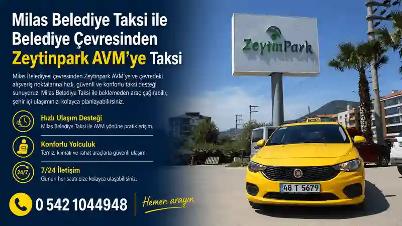 Milas Belediye Taksi hızlı ulaşım desteği