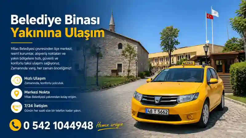 Milas Belediyesi çevresinden taksi hizmeti