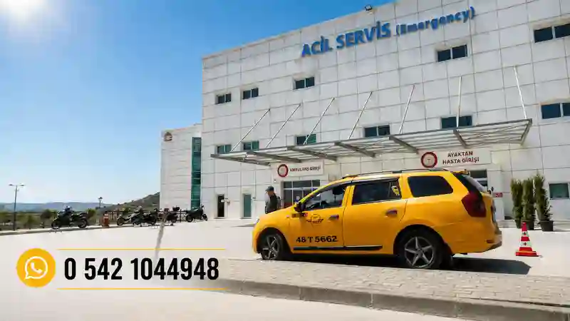 Milas Devlet Hastanesi taksi ulaşımı için araç görseli