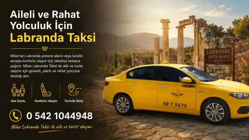 Milas Labranda Taksi ile aile ve turist ulaşımı