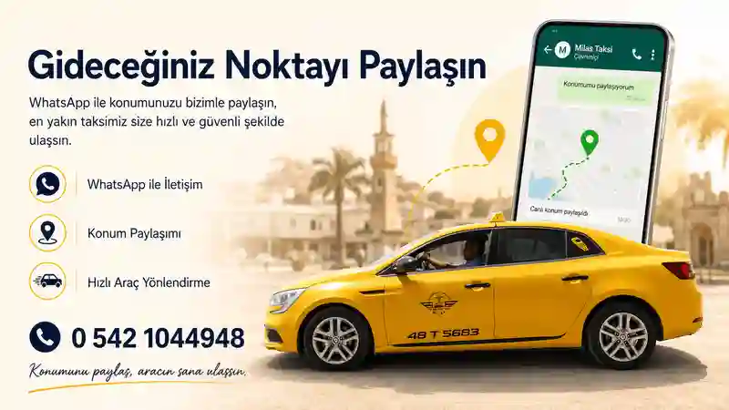 Milas önceden taksi çağırma hizmeti
