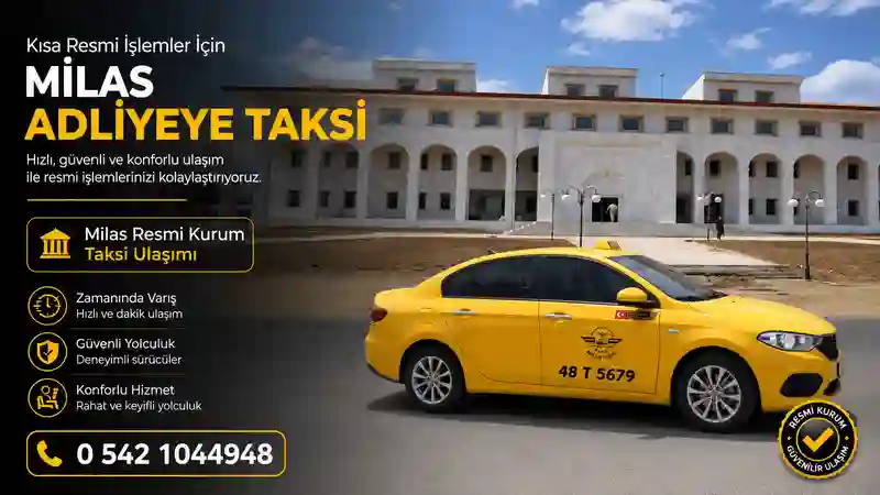 Milas resmi kurum taksi ulaşımı