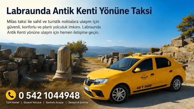 Milas taksi ile sahil ve turistik noktalara ulaşım