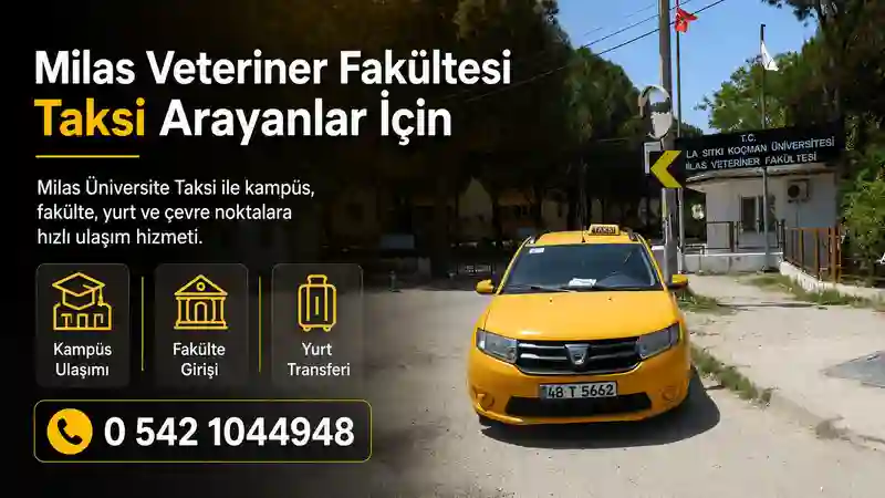 Milas Üniversite Taksi kampüs ulaşım hizmeti