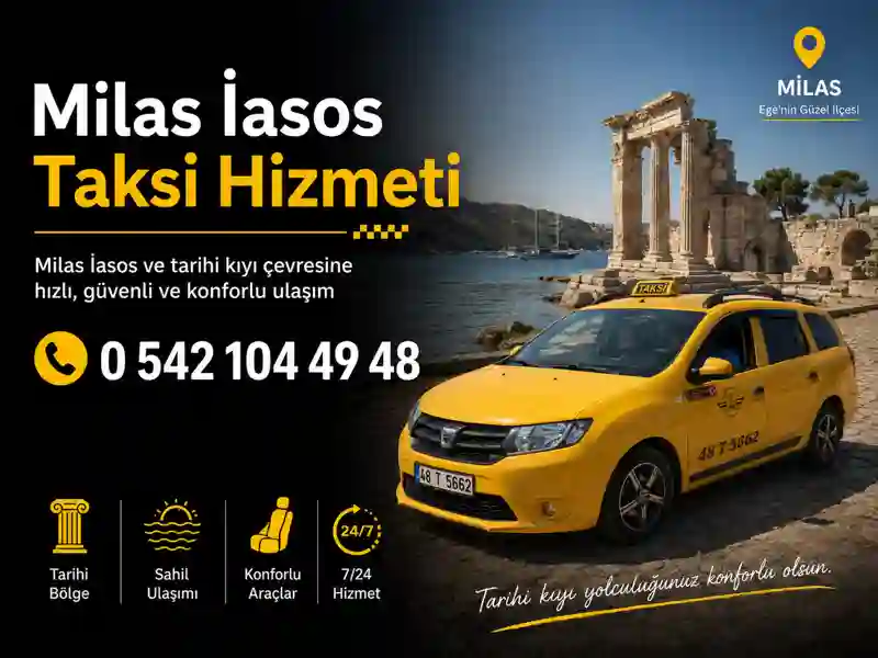 Milas İasos taksi hizmeti tarihi kıyı ve sahil ulaşımı