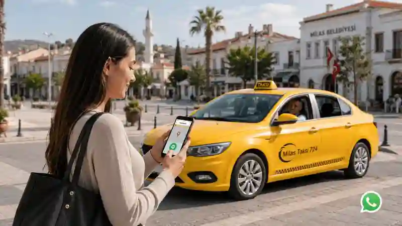 Milas Taksi 724 WhatsApp konum gönderme ile hızlı taksi çağırma