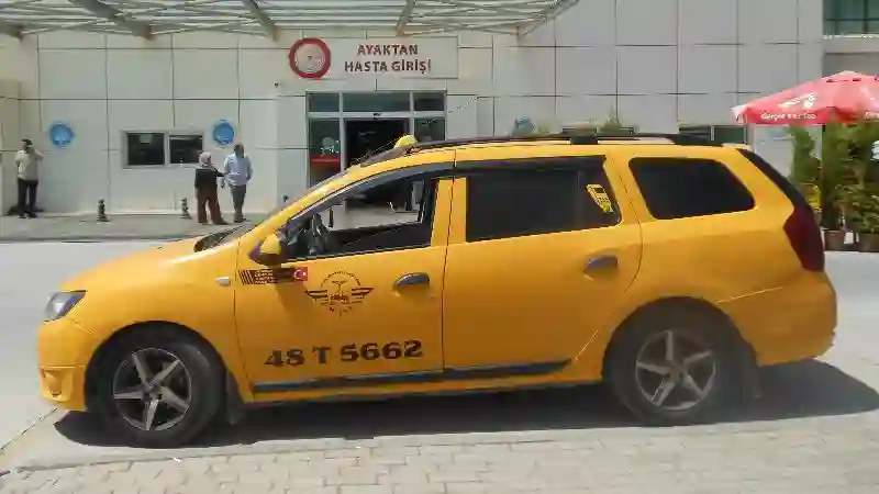 Milas Taksi 724 temiz taksi aracı dış görünümü